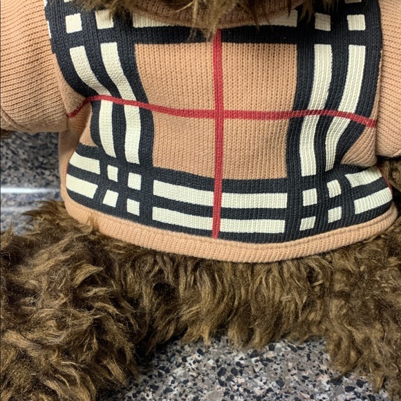 Burberry Check Sweater Teddy Bear Still Has Tag - Picture 15 of 16